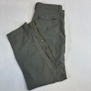 Prana Zion Straight Fit Stretch Hiking Cargo Pants Mens 33x32 (30 inseam) Gray